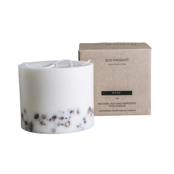 Rose large 3-wick candle