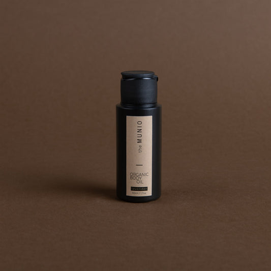 Lavender organic body oil in 50ml travel size
