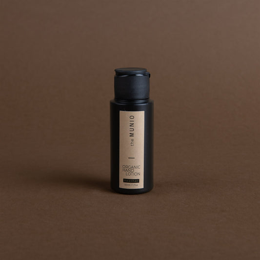 Heather organic hand lotion in 50ml travel size