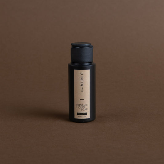 Heather liquid soap in 50ml travel size