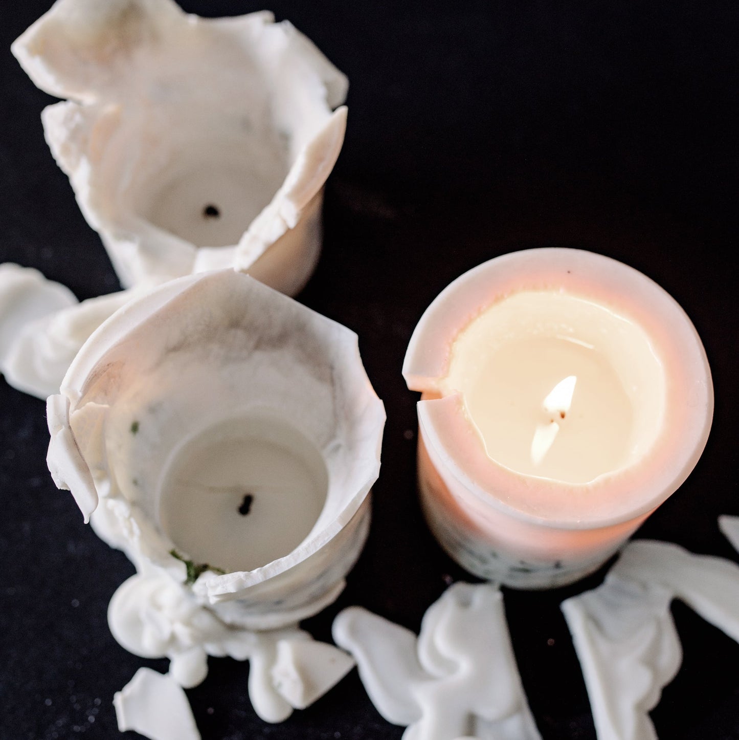 Heather pillar candle